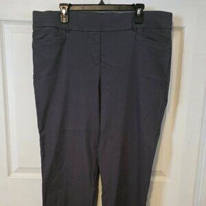 Charcoal Grey Dress Pants, pull on style, straight leg. Size 20 petite.